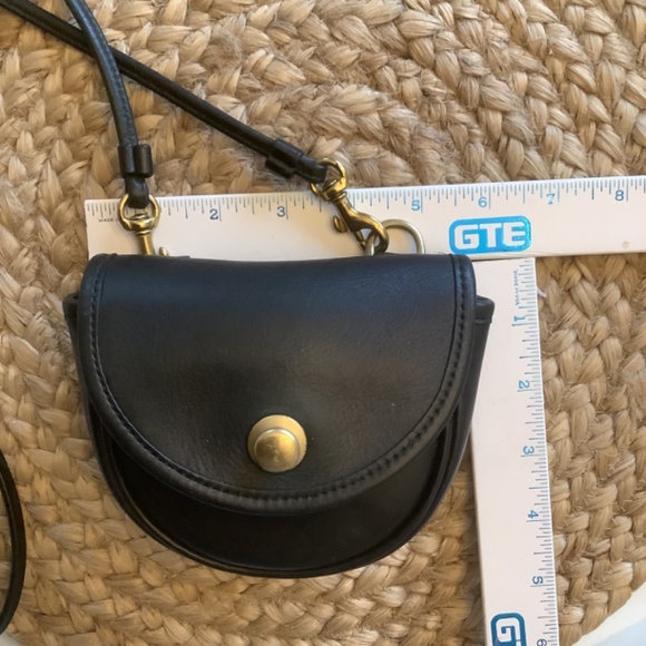Vintage Coach #9826 Black Mini Convertible Belt Bag Shoulder Crossbody Bag - Picture 14 of 15